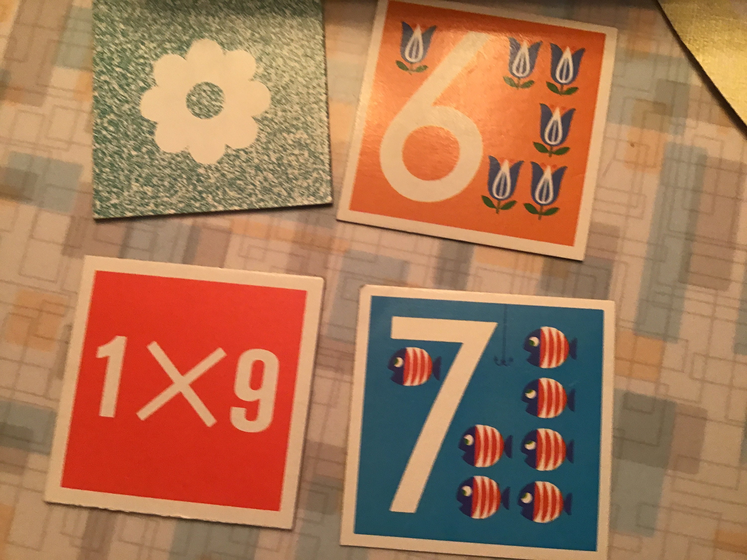 Game Memory Mid Century German Math Memory Game for Kids - Etsy