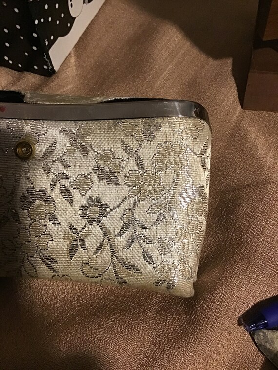 Silver Lame Evening Purse - image 2