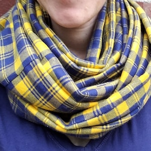 Plaid Flannel Infinity Scarf