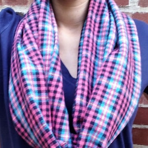 Plaid Flannel Infinity Scarf