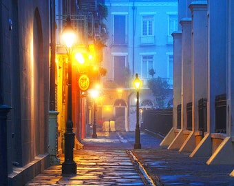 Photography New Orleans PIRATES ALLEY early morning. French Quarter New Orleans photograph photo picture