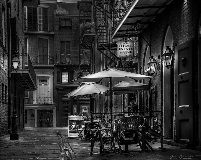 New Orleans Photos CABILDO ALLEY 3 & 4, Square photographs, black and white photos, prints and canvas
