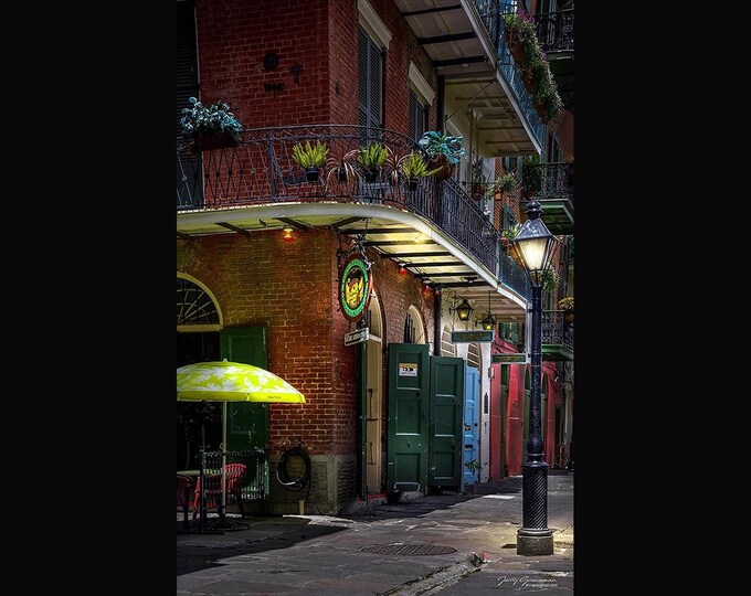 New Orleans Photography PIRATES ALLEY EVENING French Quarter photo, print, photograph, picture Fine Art Travel decor