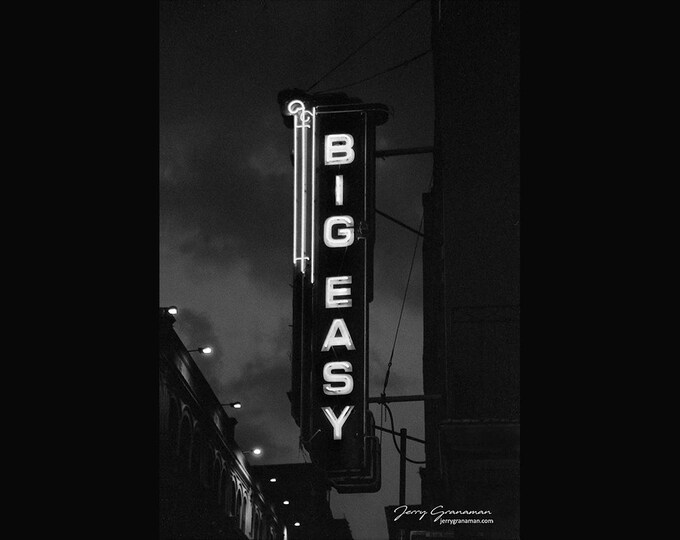 New Orleans Photography THE BIG EASY  French Quarter black and white photograph photo print picture canvas
