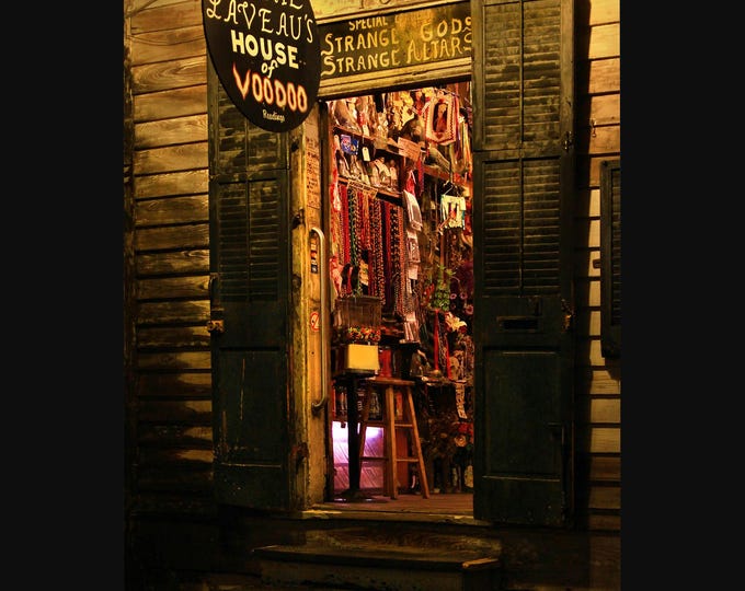 New Orleans Photography MARIE LAVEAU'S Voodoo Shop Bourbon Street French Quarter photo picture photograph