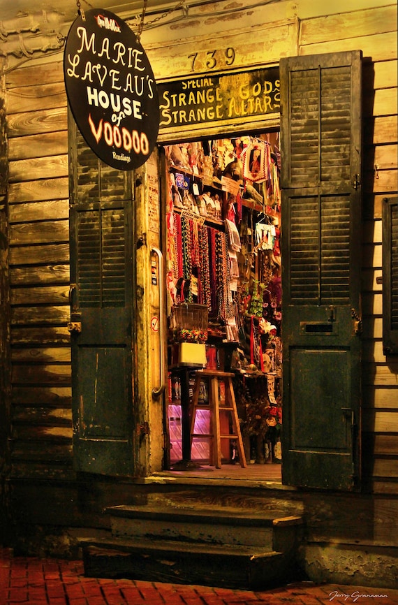 New Orleans Marie Laveau's Voodoo Shop Photo Print Bourbon Street