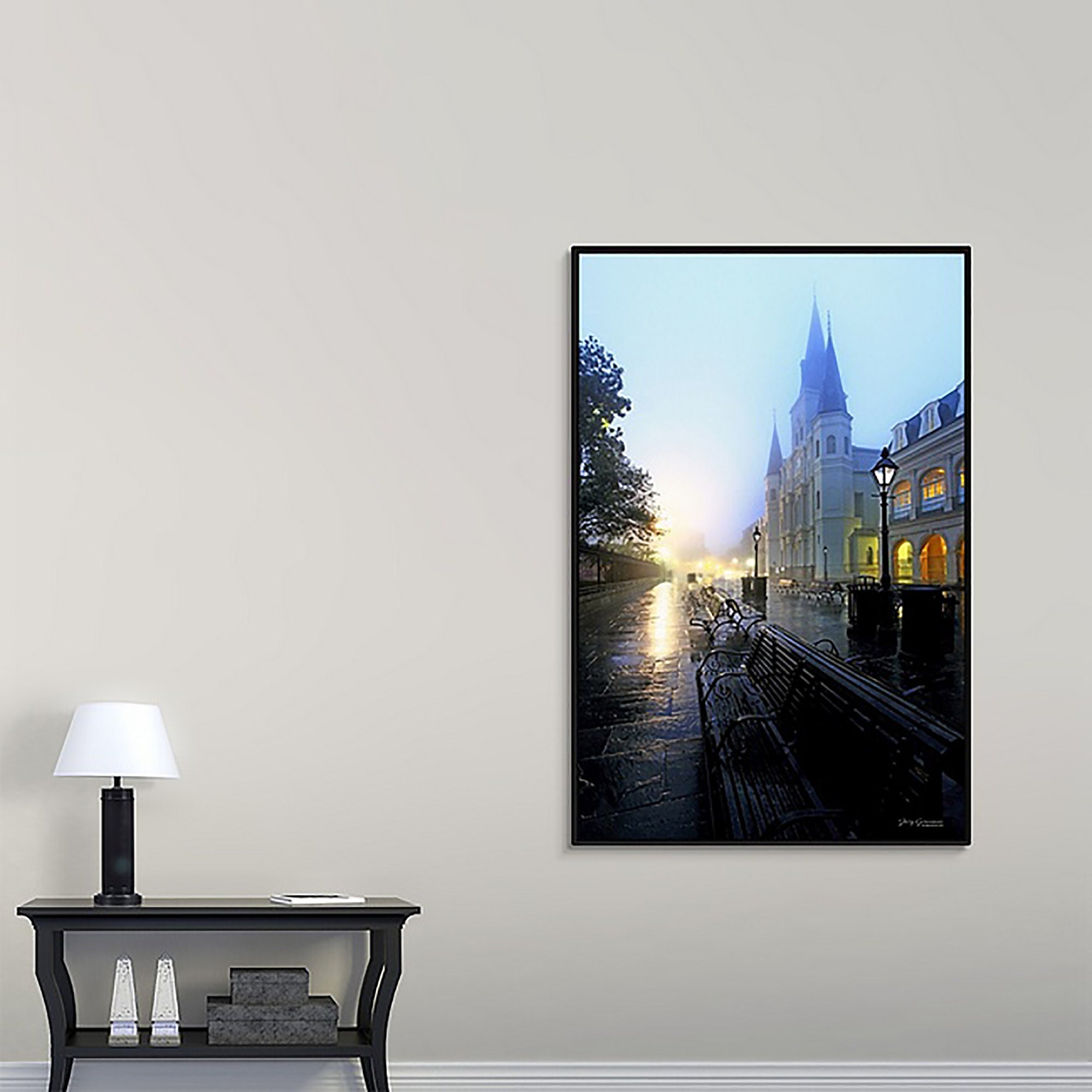 Early Morning Fog On Jackson Square Obscures St. Louis Cathedral In New  Orleans, Louisiana Stock Photo, Picture and Royalty Free Image. Image  14828391.