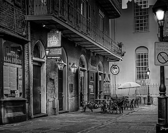 New Orleans CABILDO ALLEY II French Quarter Fine Art Photography Black and White phot