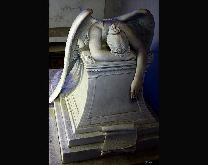 New Orleans photography ANGEL OF GRIEF photo photograph Weeping  Angel