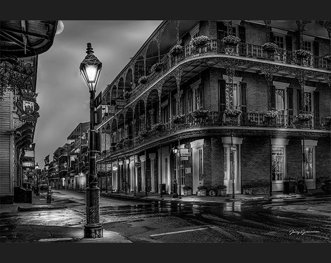 New Orleans Photography  MOONLIGHT On ROYAL STREET Fine Art Photograph