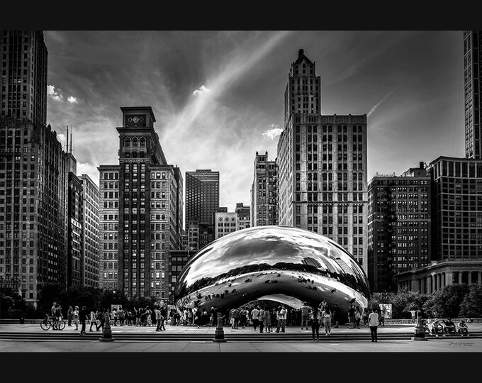 Chicago Photography Cloud Gate aka/ THE BEAN Fine Art Windy City Photography, prints and canvas