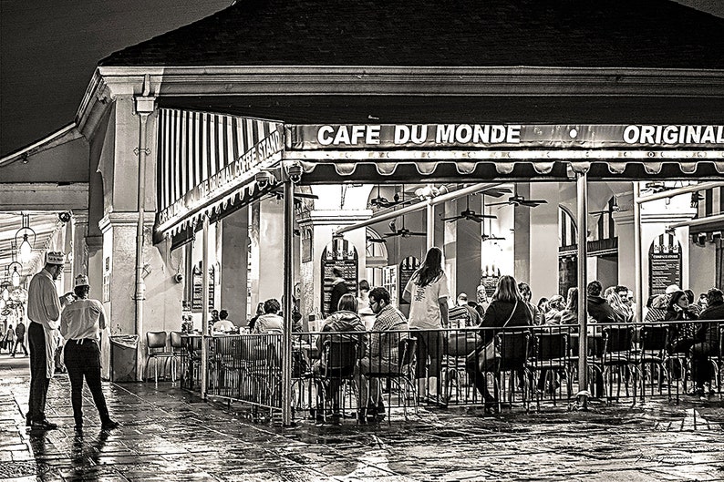 New Orleans photography CAFE DU MONDE warm tone French