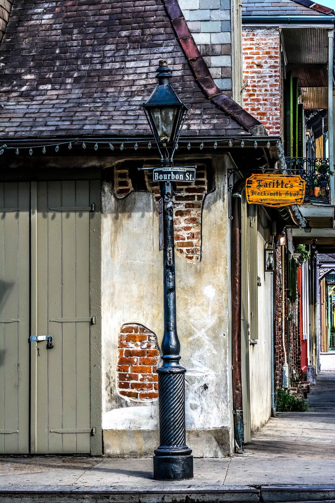 New Orleans Lafitte's Blacksmith Shop Bar Bourbon Street Etsy