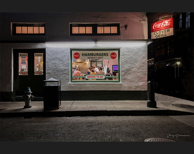 Photography New Orleans CLOVER GRILL - Worlds Best Hamburgers Bourbon Street French Quarter Food Drink NOLA