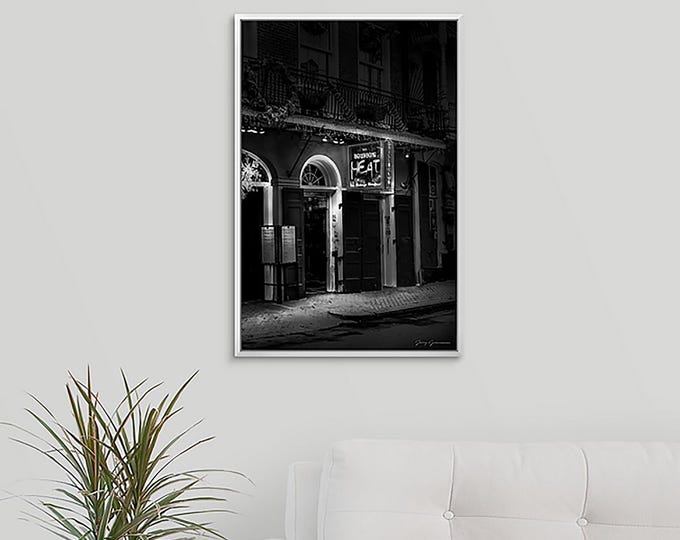 New Orleans photography BOURBON HEAT Bar and Grill B&W photo prints