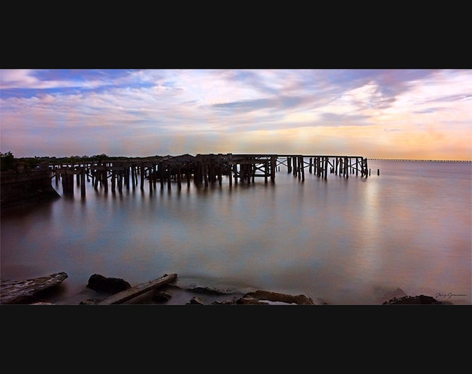 Photography LAKE PONTCHARTRAIN SUNSET Photo prints or canvas