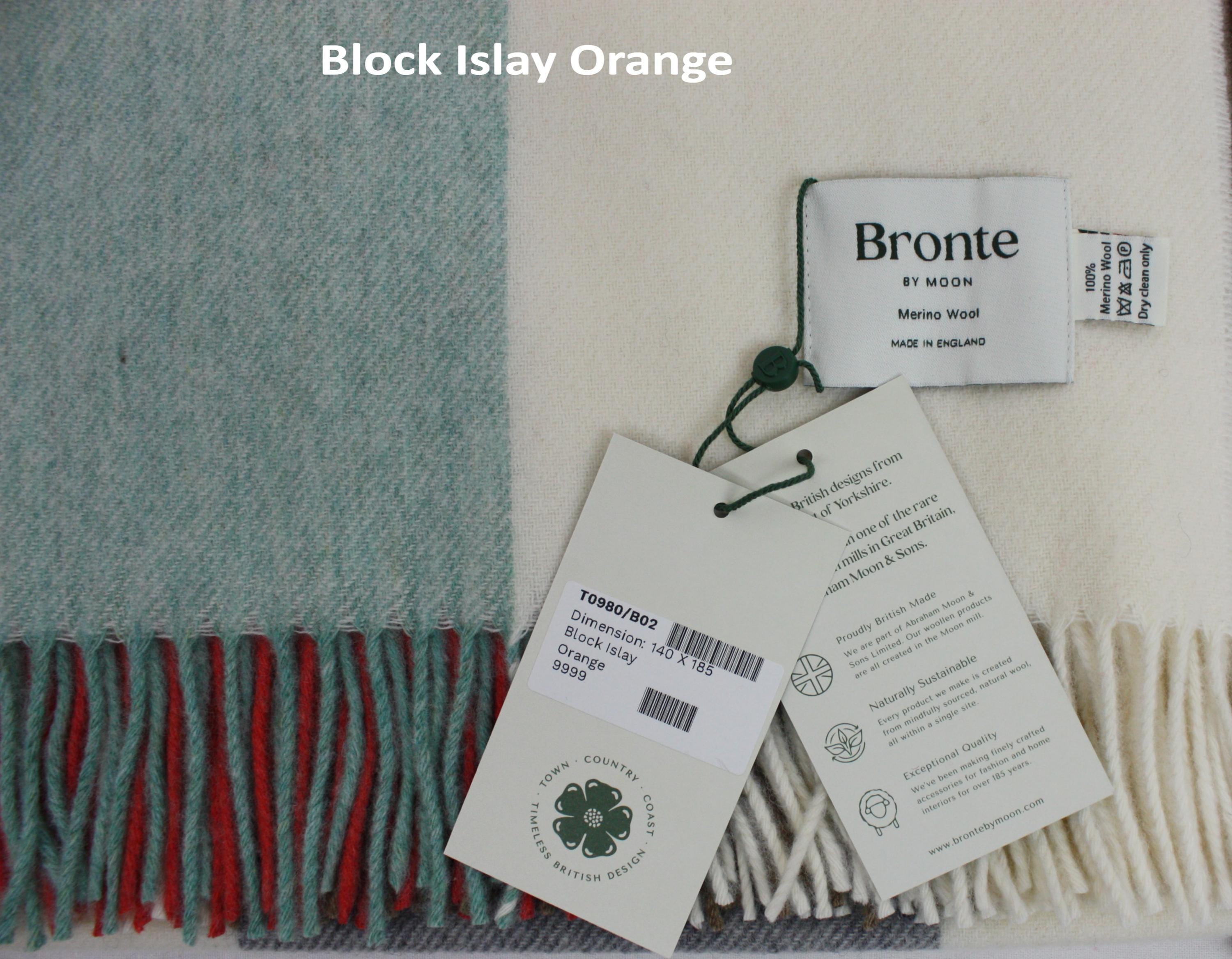 ブロンテ バイ ムーン ブロック アイラ チェック スローブランケット