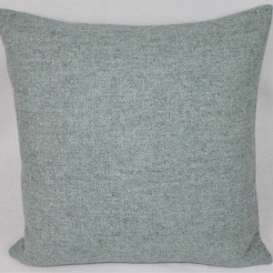 Slate Blue Wool Diamond Design Abraham Moon British Made Wool Cushion Pillow Cover Square Rectangle Lumbar