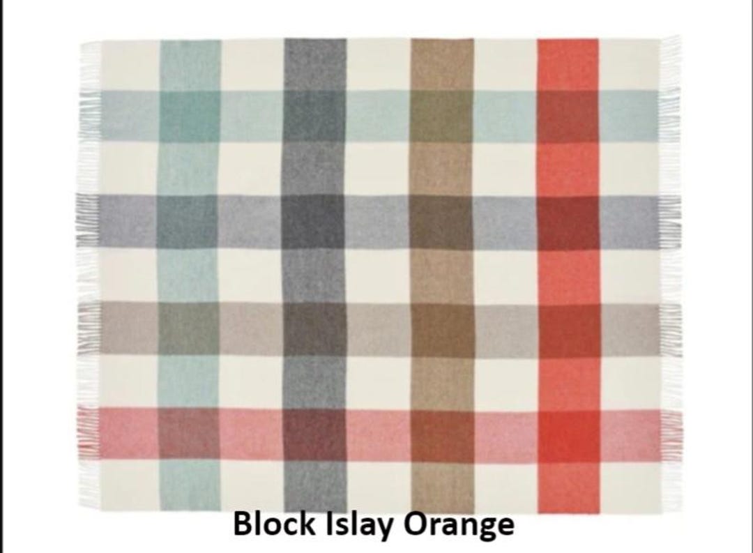 ブロンテ バイ ムーン ブロック アイラ チェック スローブランケット