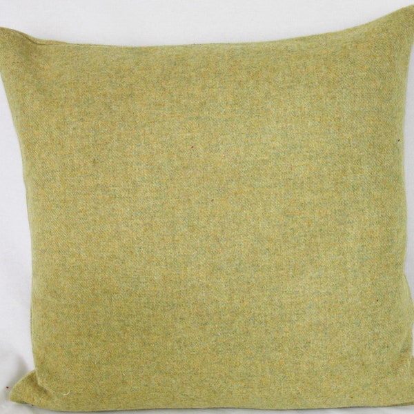 Pistachio Green Wool Cushion Cover Abraham Moon earth Collection British 100% Wool Plain Cushion Pillow Cover Square Rectangle Lumbar