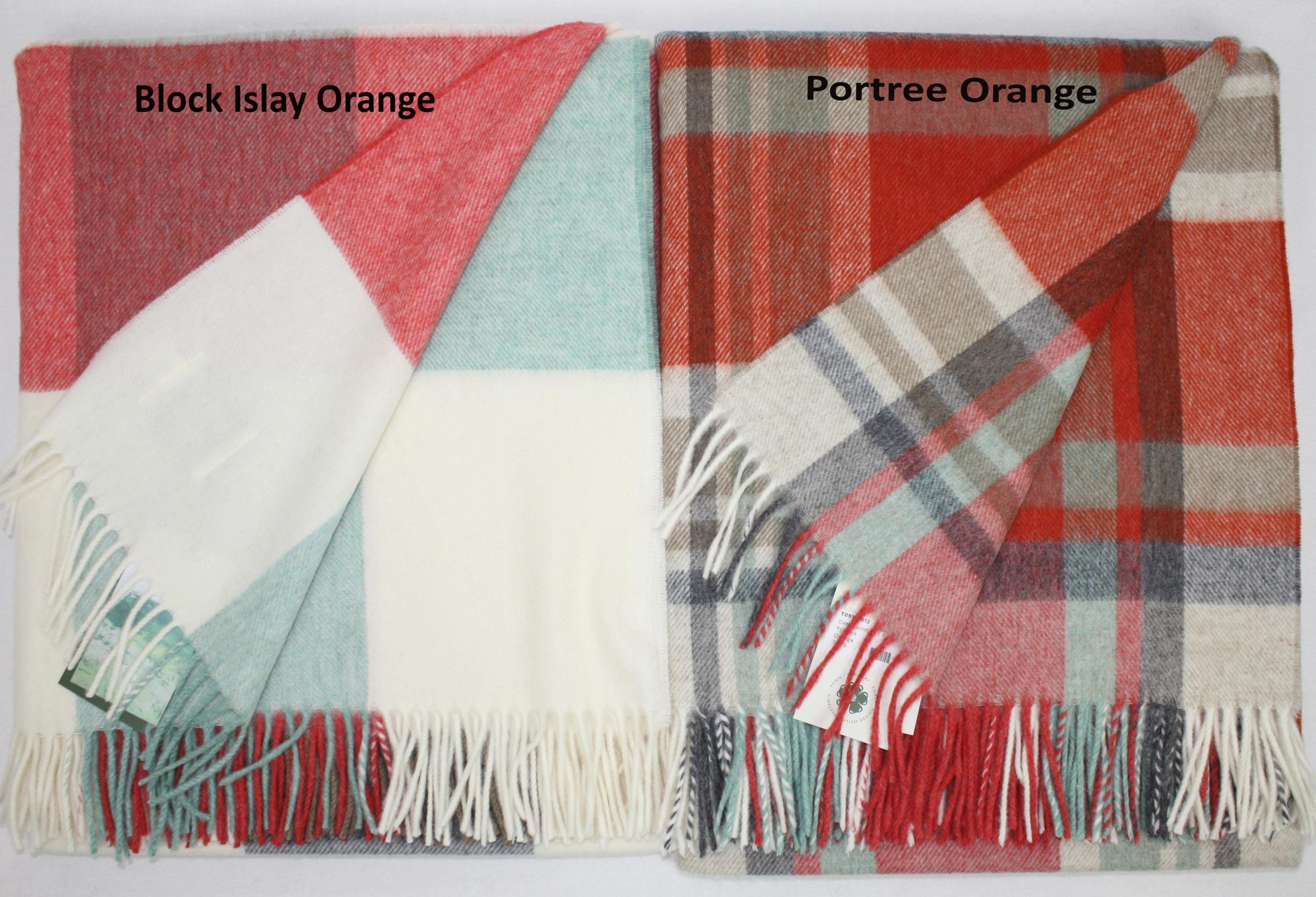 ブロンテ バイ ムーン ポートリー チェック スローブランケット