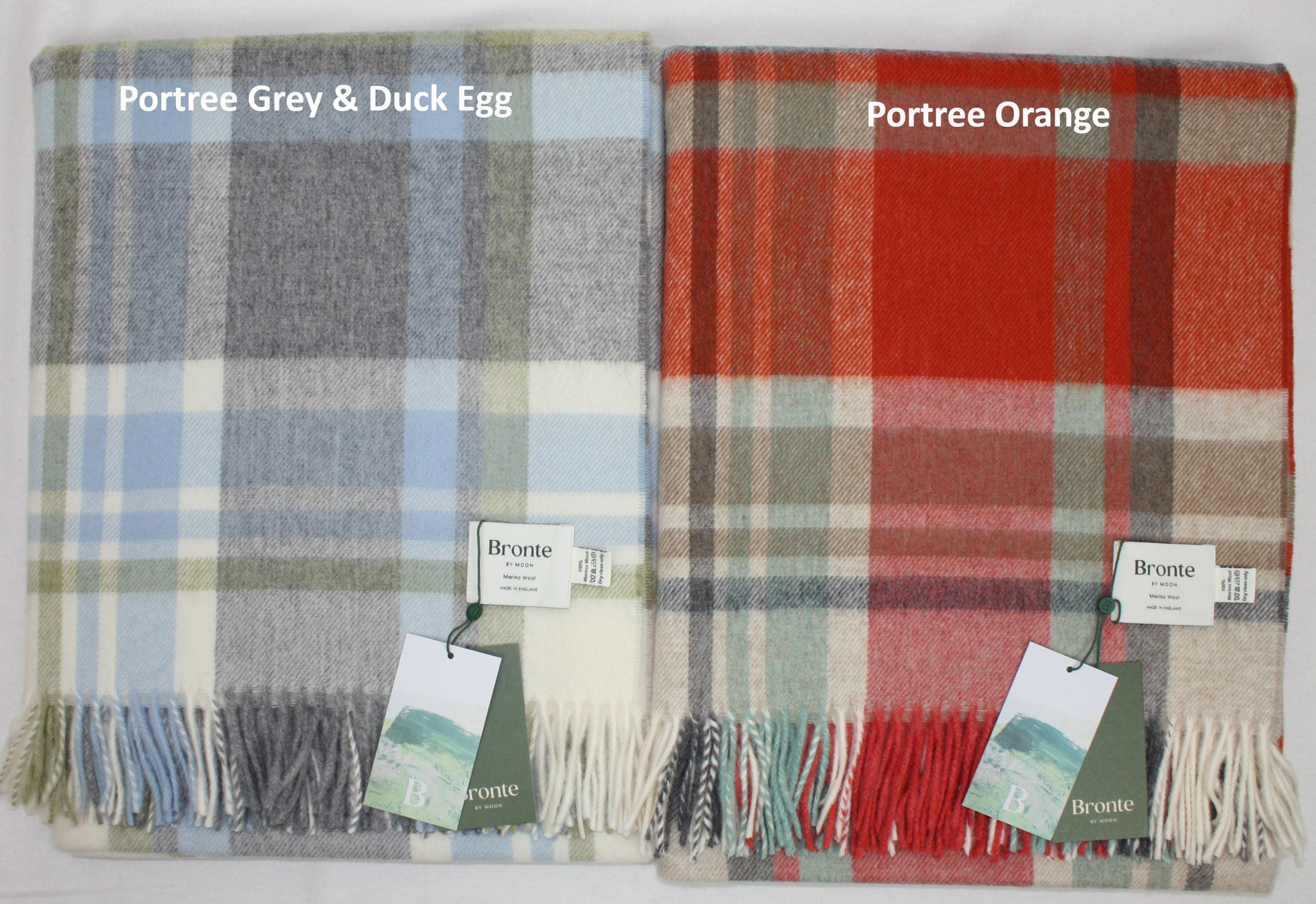 ブロンテ バイ ムーン ポートリー チェック スローブランケット
