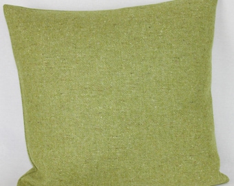 Lime Grün Fischgrät Wolle Abraham Moon British Made Wolle Kissen Kissenbezug Quadrat Rechteck Lendenwirbel