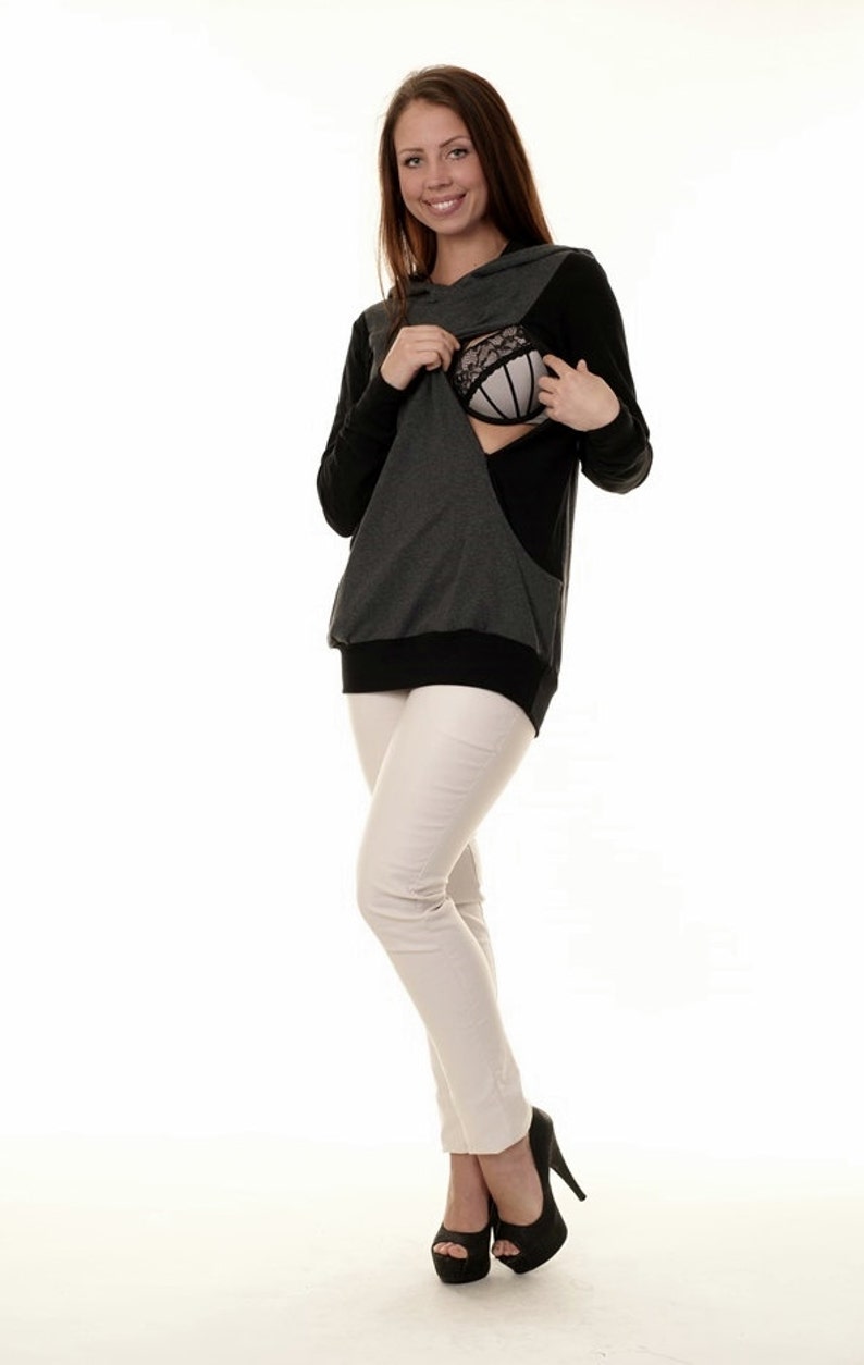 Retiderine breastbeating sweater 3in1 maternity wear