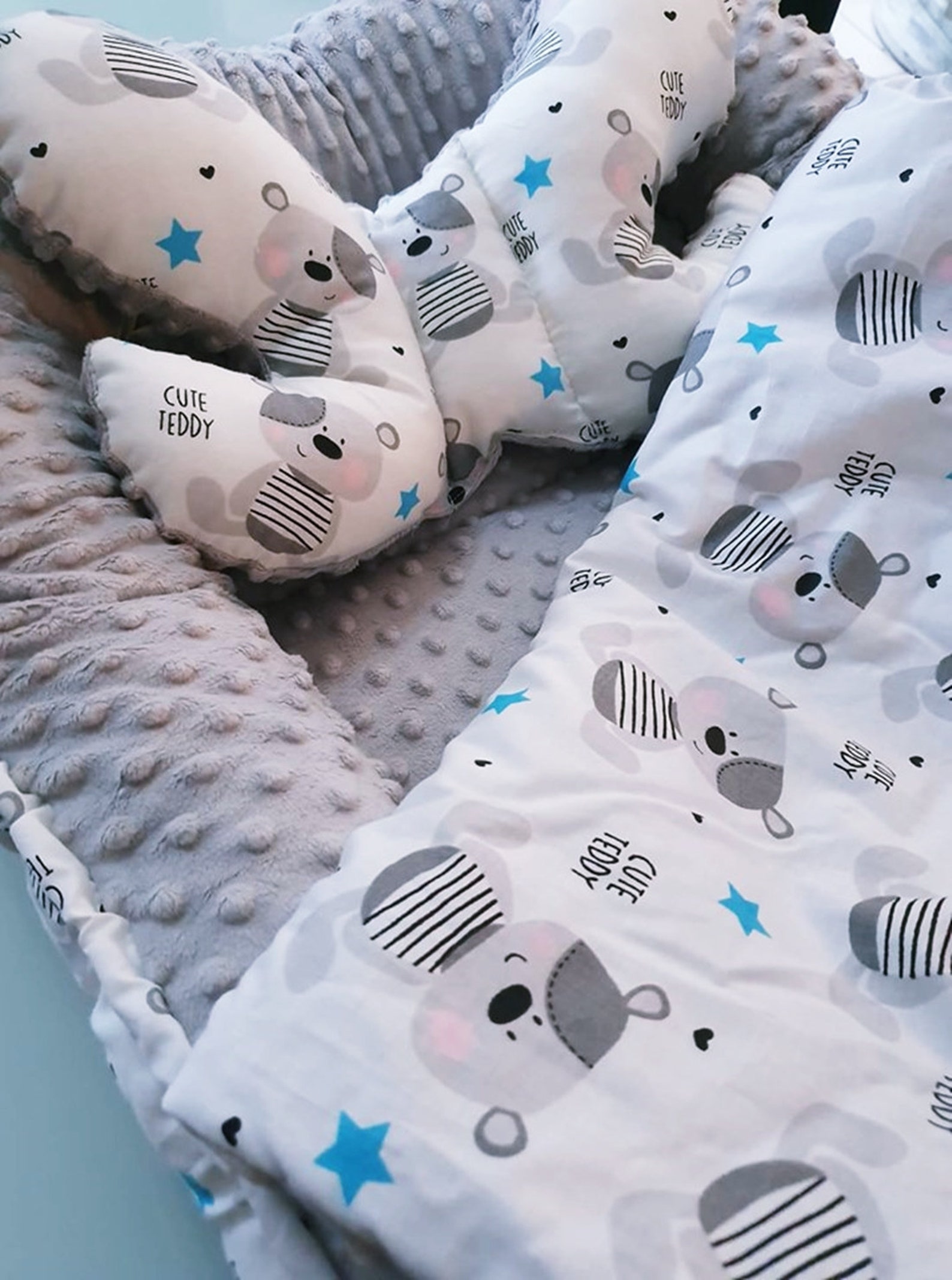 Baby Nests Pillow and Blanket 3tlg Cocoon Nest Babynest Etsy