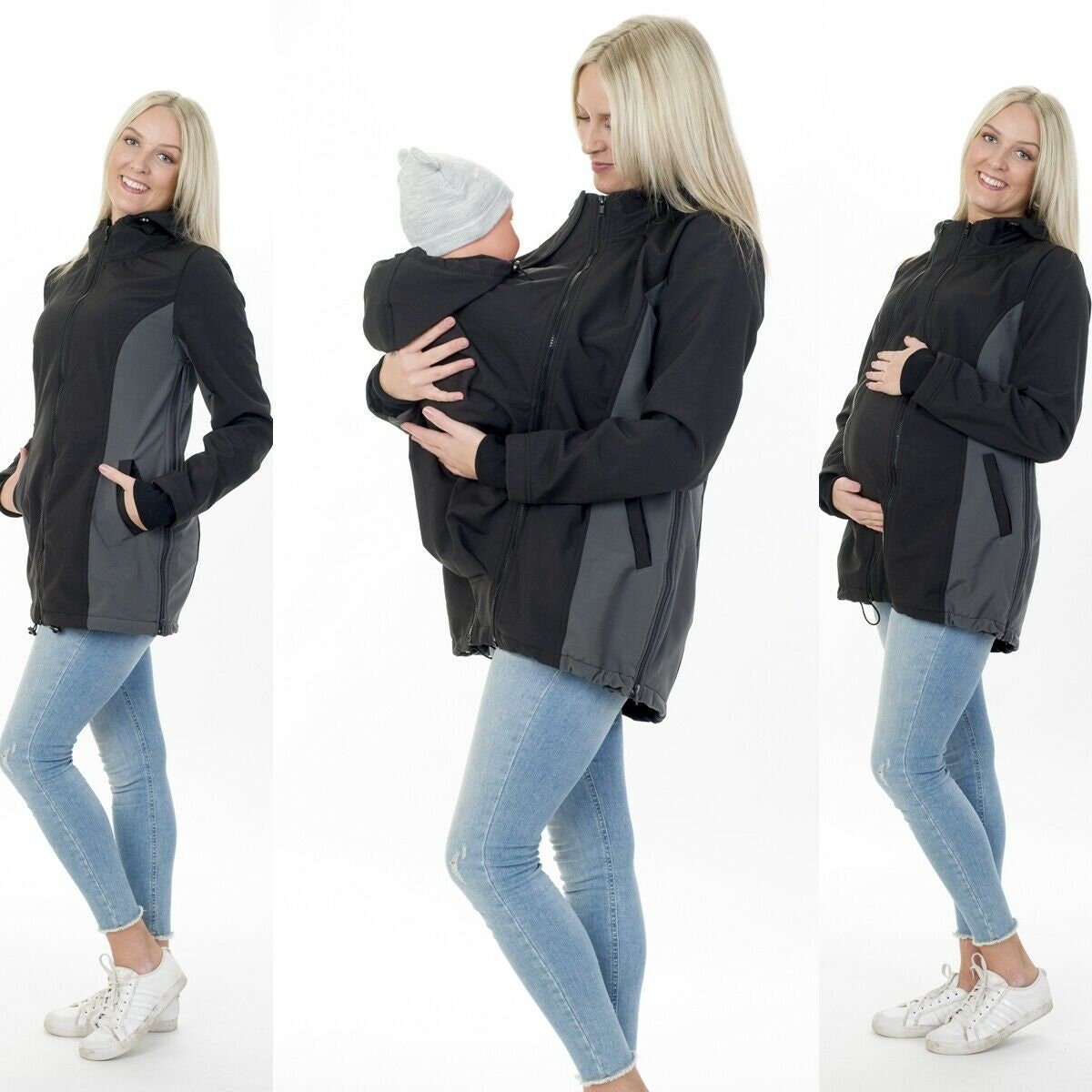 3in1 Carrying jacket maternity jacket softshell jacket Etsy
