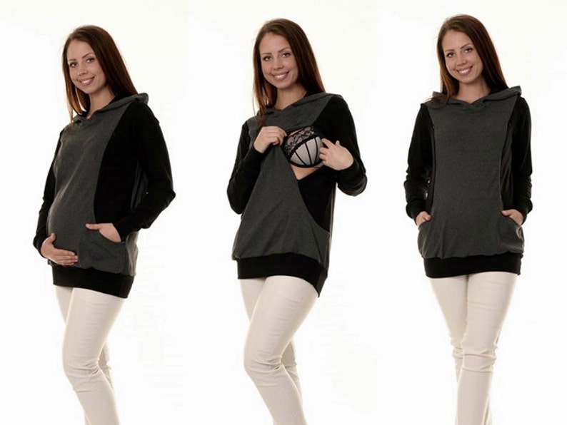 Retiderine breastbeating sweater 3in1 maternity wear