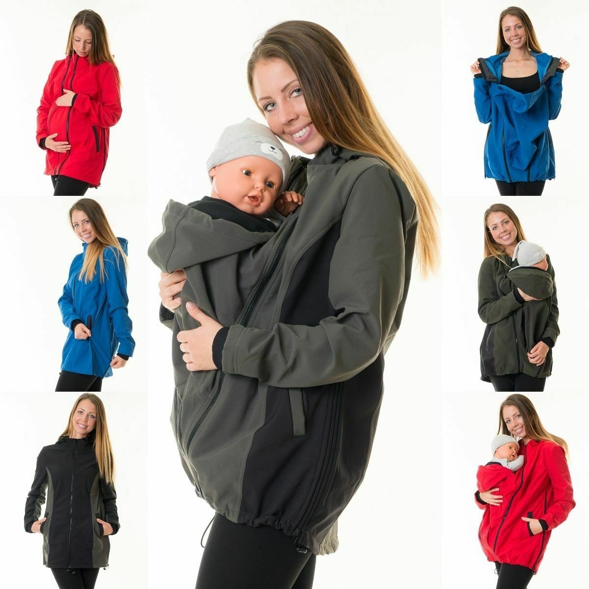 3in1 Carrying jacket maternity jacket softshell jacket Etsy