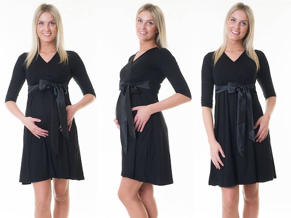 3in1 maternity fashion maternity dress standstill dress satin bow maternity wear