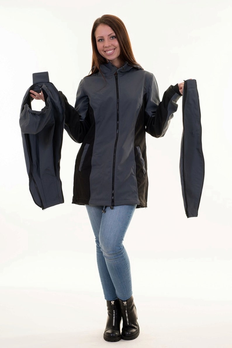 Wearing Jacket Maternity Jacket 3in1 Softshell Jacket Weather Etsy