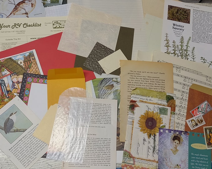 VINTAGE JUNK Journal EPHEMERA make your own journal with these pieces or embellish a pre existing journal you have to give it a vintage feel
