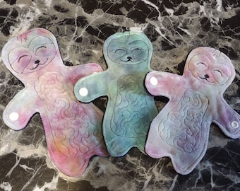 Silly Sloth cloth pad Cloth Menstrual pad 7.5 inch long pad for periods washable reusable cloth pad pantyliner mama self care hygiene