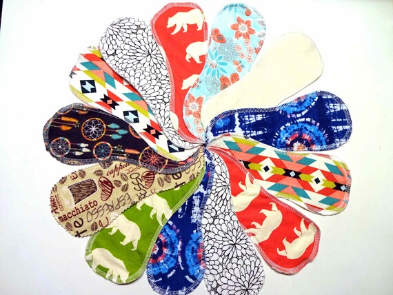 8 Wingless Cloth Pantyliners Pads Panty Liners No Etsy