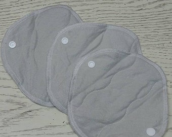 ABSORBENT ORGANIC CLOTHPADS  organic cotton flannel material four layers thick-, 6" long great light to medium flow washable sanitary pad
