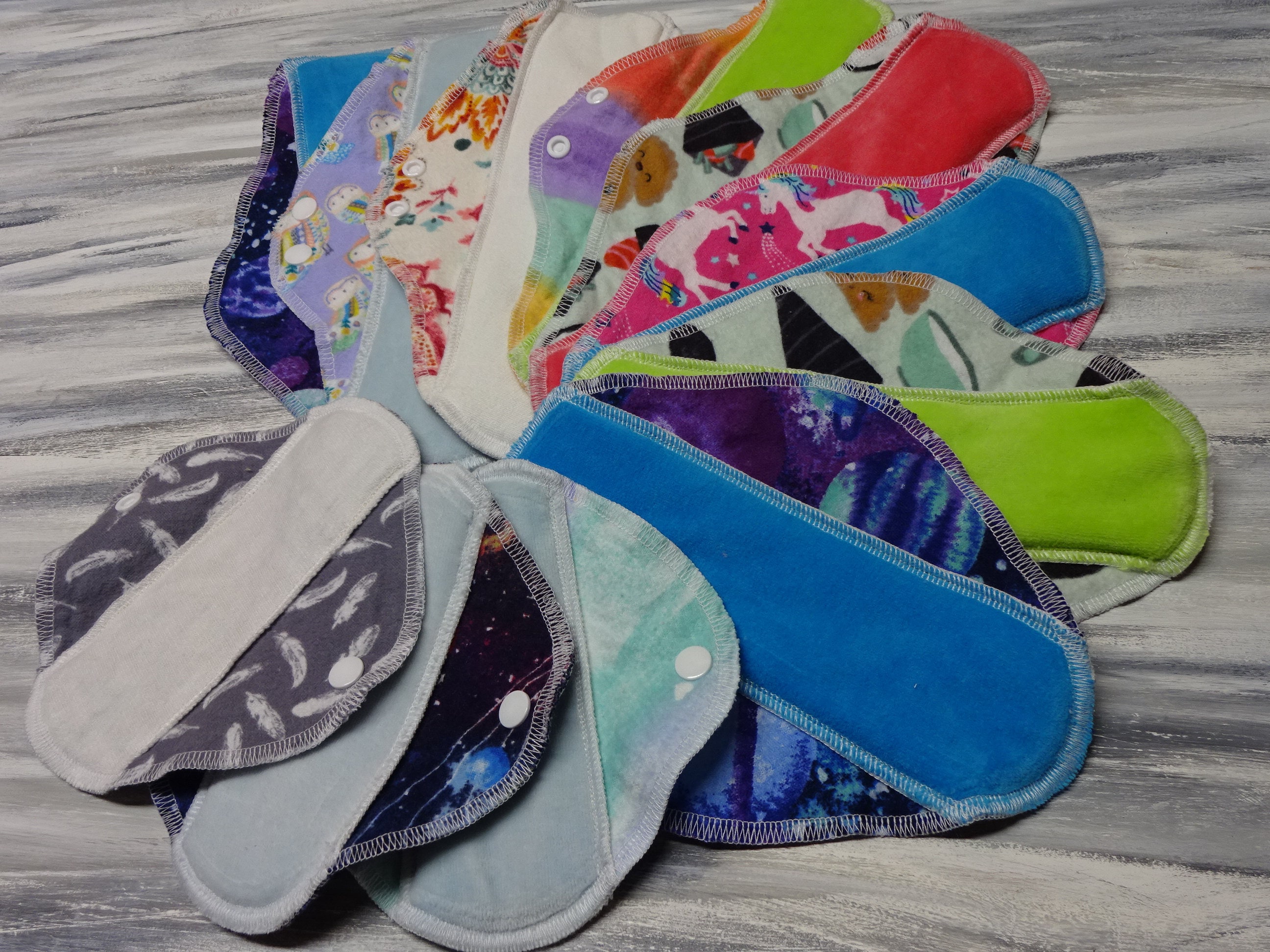 CLOTH PERIOD PADS Variety of prints affordable everyday menstrual pads