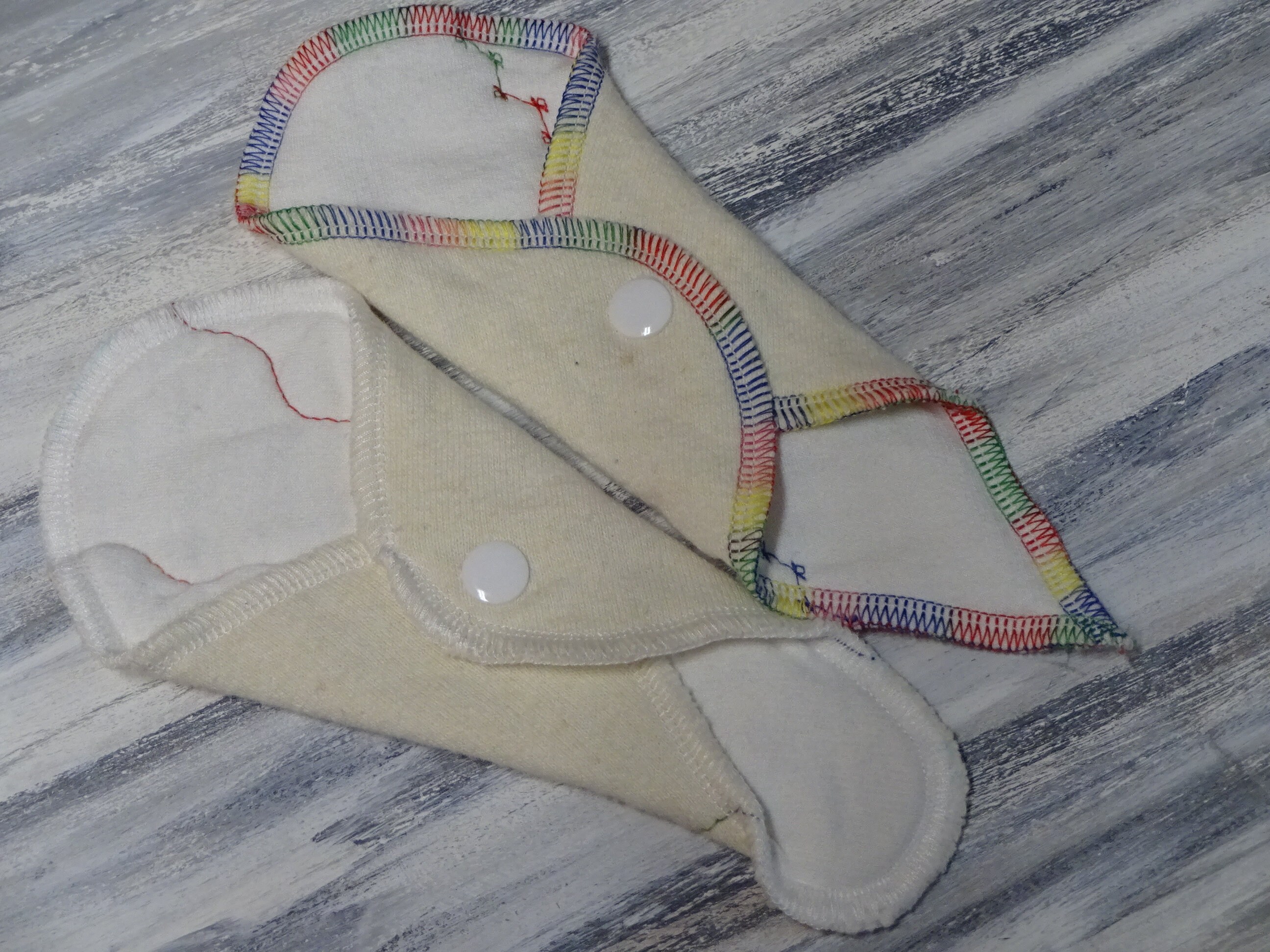 2 Pack CLOTH Thong PADS BAMBOO Hemp Fleece