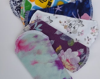 6 bamboo backed cloth pantyliners