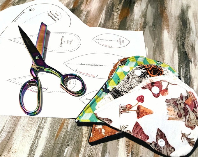 DIGITAL CLOTH PAD Pattern For Making Your Own Cloth Thong Pads and Liners Digital Pdf Sewing  Pattern * No physical Pads Sent to you *