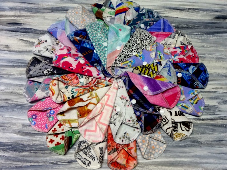 7 Pack CLOTH PANTY LINERS / Liners for Everyday Comfort Wear Etsy