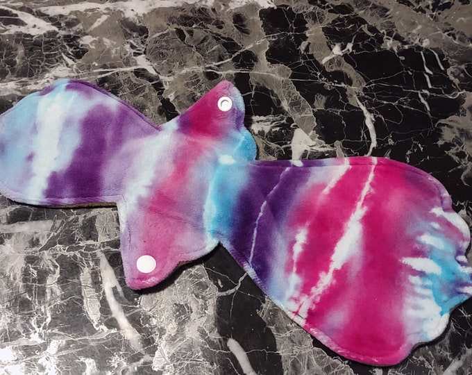 13 inch  hand dyed bamboo Velour CLOTH PAD Beautifully crafted bamboo core pad csp