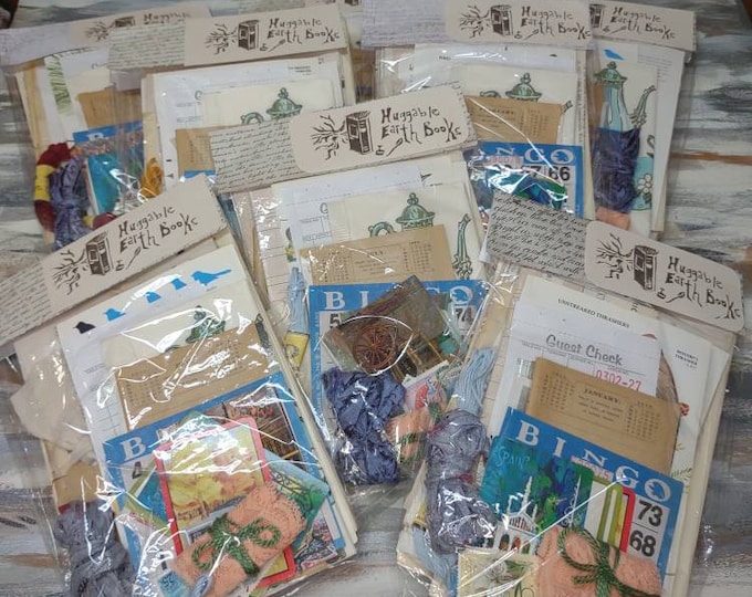 VINTAGE PAPER Journal PACK Old Photo Post Card Russian stamps 1898 map page vintage lace tiny book leafs recipe sheet fussy cut images to do