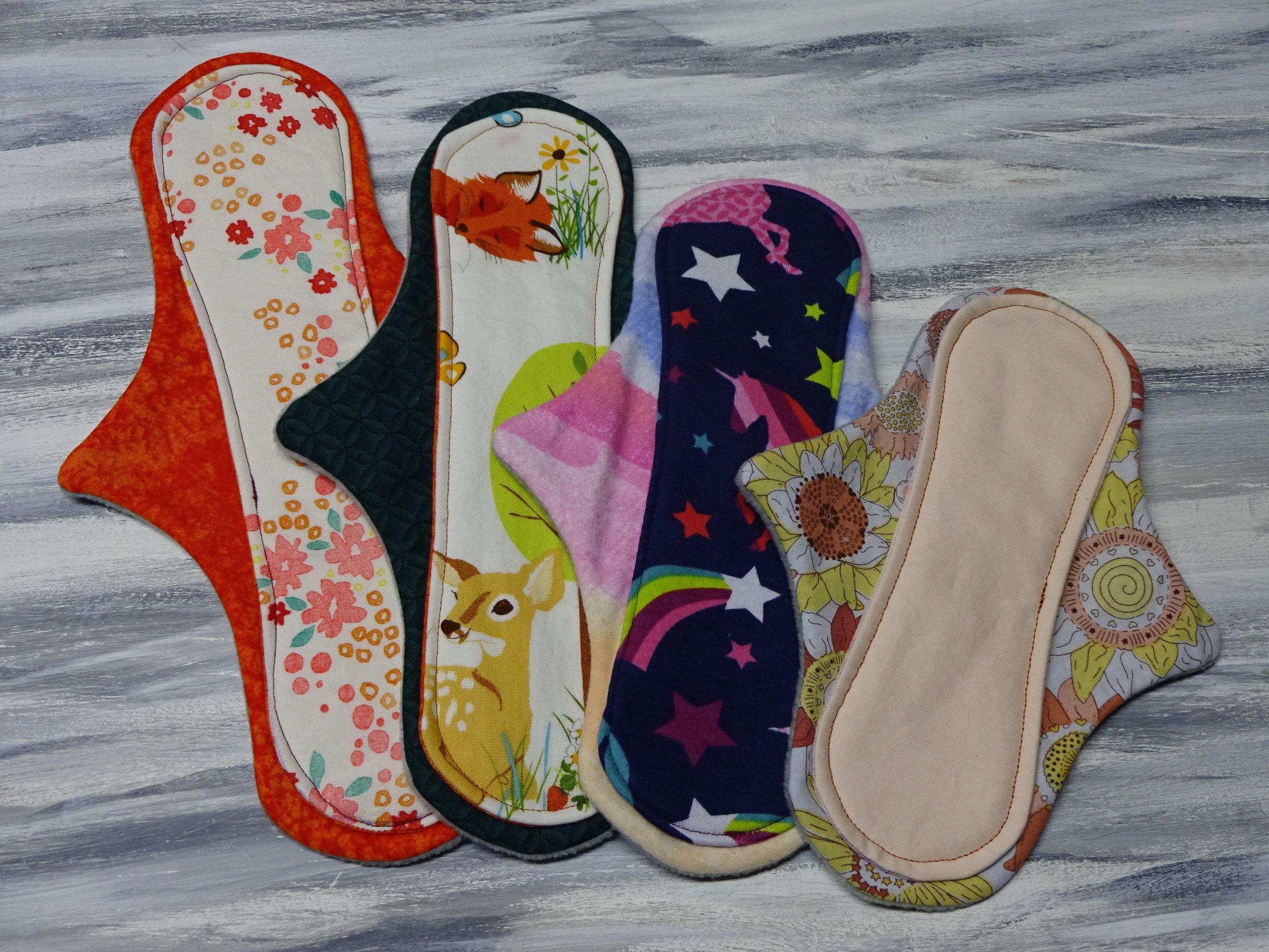 TOP CORE PADS Ready to ship wrap style top core cloth menstrual pads