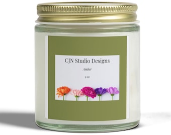 Apricot Coconut Scented Candle Jar | 4oz or 9oz Soy Blend