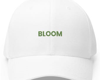 BLOOM Embroidered Baseball Cap, Minimalist Spring Style