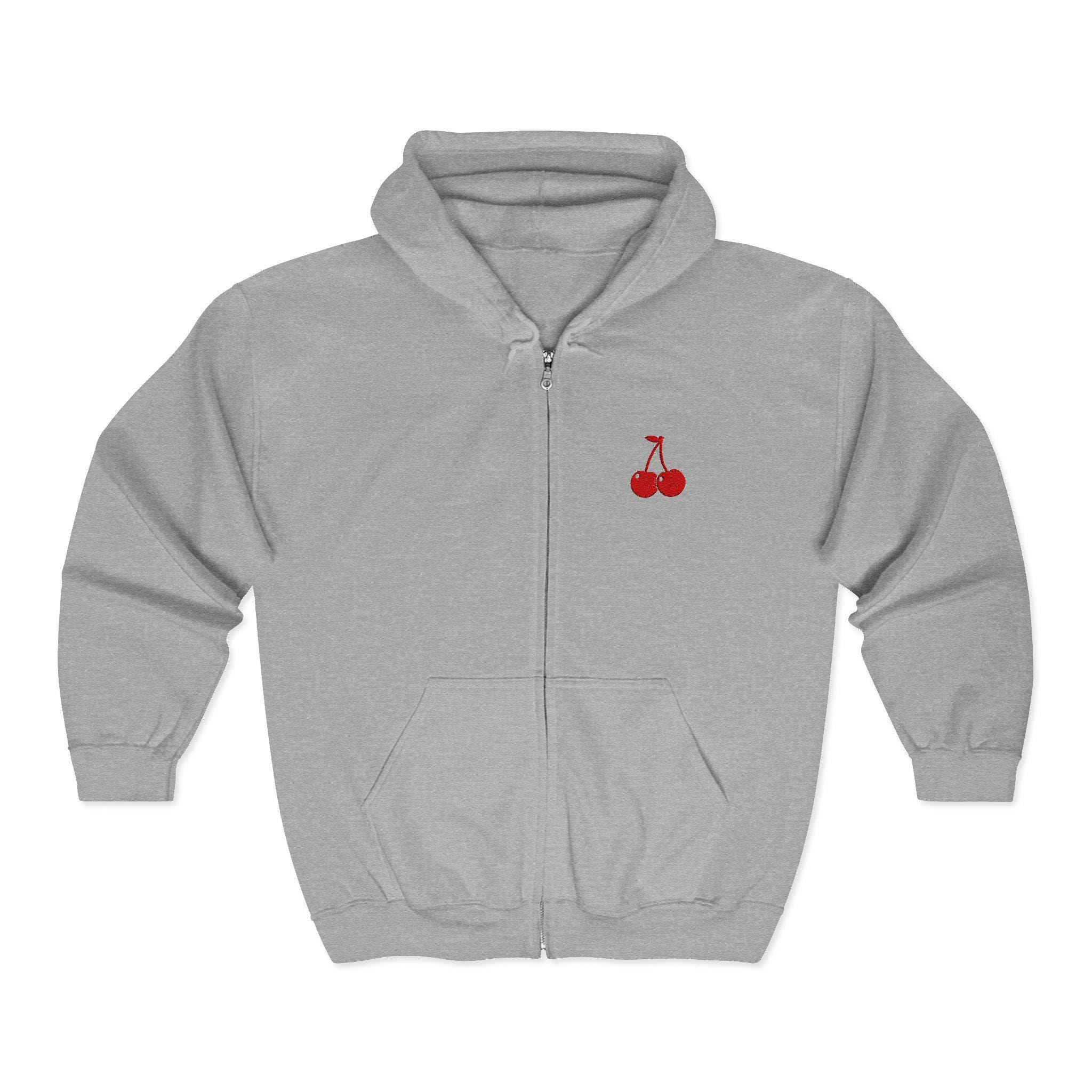 Cherries Zip Hoodie - Etsy