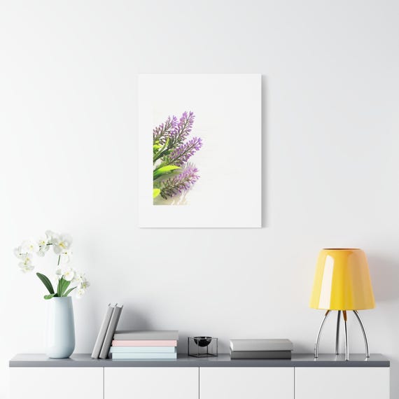 Lavender Sprig Canvas | Matte Stretched Wall Art